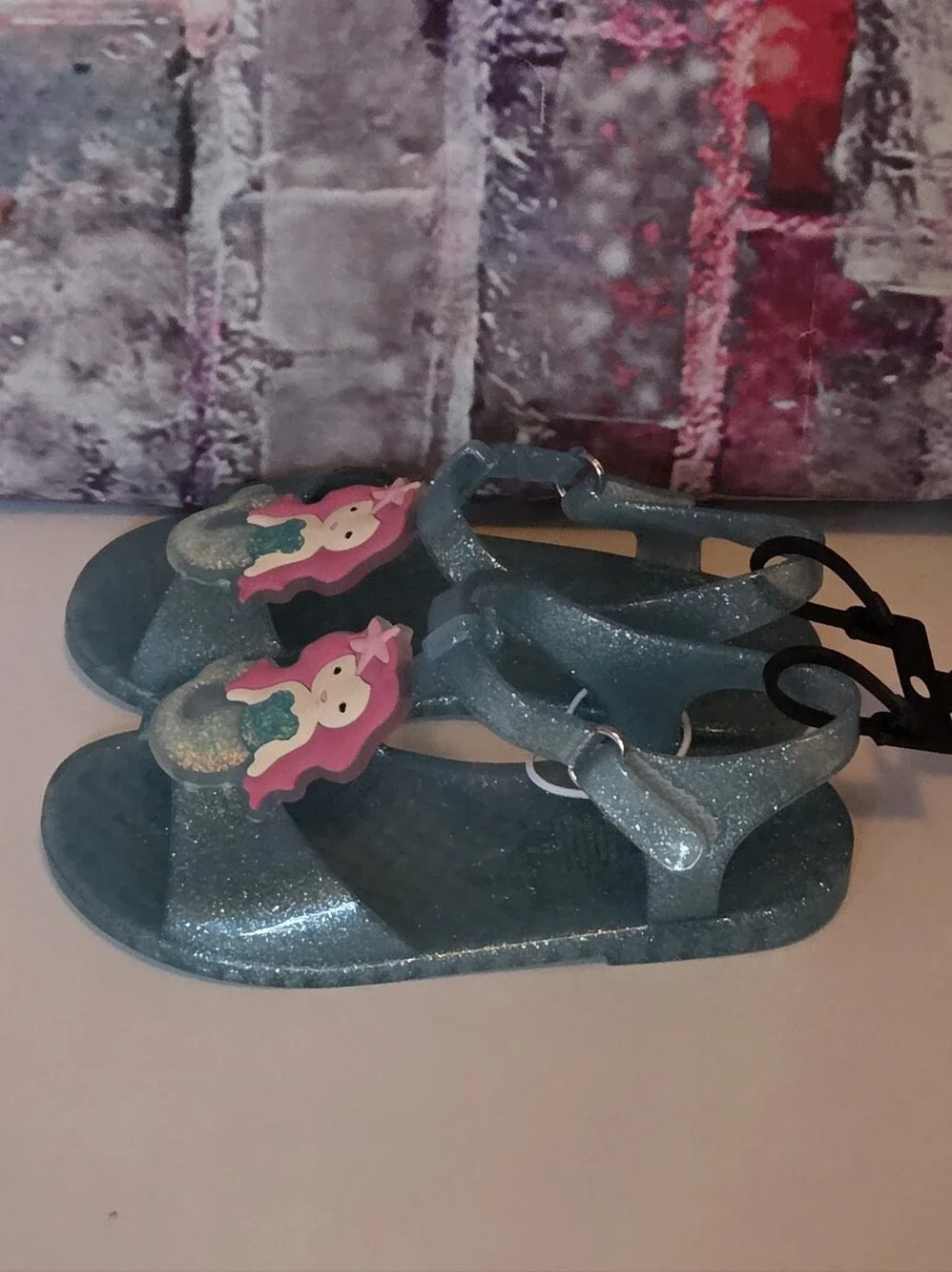 Sparkle Mermaid Jelly Sandals NWT